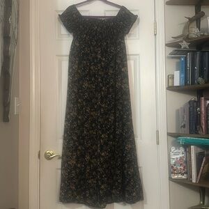 Off the shoulder floral maxi dress